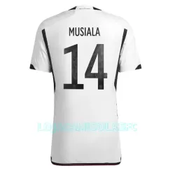 Camisola Alemanha Jamal Musiala 14 Homem Equipamento 1ª Mundial 2022 Camisola Alemanha Jamal Musiala 14 Homem Equipamento 1ª Mundial 2022