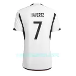 Camisola Alemanha Kai Havertz 7 Homem Equipamento 1ª Mundial 2022