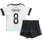 Camisola Alemanha Leon Goretzka 8 Criança Equipamento 1ª Mundial 2022