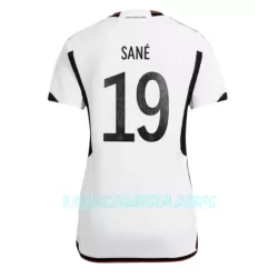 Camisola Alemanha Leroy Sané 19 Mulher Equipamento 1ª Mundial 2022 Camisola Alemanha Leroy Sané 19 Mulher Equipamento 1ª Mundial 2022