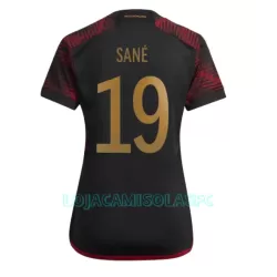 Camisola Alemanha Leroy Sané 19 Mulher Equipamento 2ª Mundial 2022 Camisola Alemanha Leroy Sané 19 Mulher Equipamento 2ª Mundial 2022