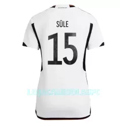 Camisola Alemanha Niklas Sule 15 Mulher Equipamento 1ª Mundial 2022 Camisola Alemanha Niklas Sule 15 Mulher Equipamento 1ª Mundial 2022