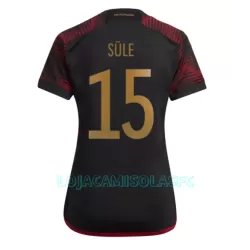 Camisola Alemanha Niklas Sule 15 Mulher Equipamento 2ª Mundial 2022 Camisola Alemanha Niklas Sule 15 Mulher Equipamento 2ª Mundial 2022