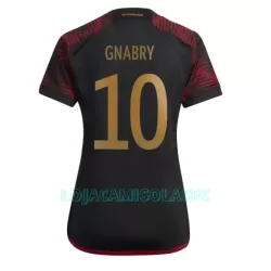 Camisola Alemanha Serge Gnabry 10 Mulher Equipamento 2ª Mundial 2022 Camisola Alemanha Serge Gnabry 10 Mulher Equipamento 2ª Mundial 2022