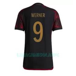 Camisola Alemanha Timo Werner 9 Homem Equipamento 2ª Mundial 2022 Camisola Alemanha Timo Werner 9 Homem Equipamento 2ª Mundial 2022