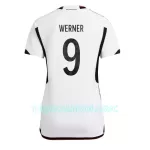 Camisola Alemanha Timo Werner 9 Mulher Equipamento 1ª Mundial 2022