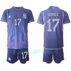 Camisola Argentina Alejandro Gomez 17 Criança Equipamento 2ª Mundial 2022 Camisola Argentina Alejandro Gomez 17 Criança Equipamento 2ª Mundial 2022