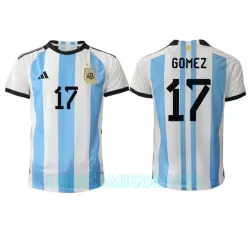Camisola Argentina Alejandro Gomez 17 Homem Equipamento 1ª Mundial 2022 Camisola Argentina Alejandro Gomez 17 Homem Equipamento 1ª Mundial 2022
