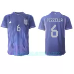 Camisola Argentina German Pezzella 6 Homem Equipamento 2ª Mundial 2022