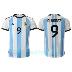 Camisola Argentina Julian Alvarez 9 Homem Equipamento 1ª Mundial 2022 Camisola Argentina Julian Alvarez 9 Homem Equipamento 1ª Mundial 2022
