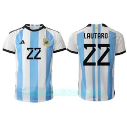 Camisola Argentina Lautaro Martinez 22 Homem Equipamento 1ª Mundial 2022 Camisola Argentina Lautaro Martinez 22 Homem Equipamento 1ª Mundial 2022