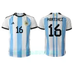 Camisola Argentina Lisandro Martinez 16 Homem Equipamento 1ª Mundial 2022