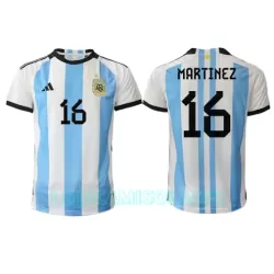 Camisola Argentina Lisandro Martinez 16 Homem Equipamento 1ª Mundial 2022 Camisola Argentina Lisandro Martinez 16 Homem Equipamento 1ª Mundial 2022