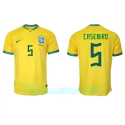 Camisola Brasil Casemiro 5 Homem Equipamento 1ª Mundial 2022 Camisola Brasil Casemiro 5 Homem Equipamento 1ª Mundial 2022