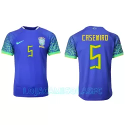Camisola Brasil Casemiro 5 Homem Equipamento 2ª Mundial 2022 Camisola Brasil Casemiro 5 Homem Equipamento 2ª Mundial 2022