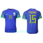 Camisola Brasil Fabinho 15 Homem Equipamento 2ª Mundial 2022
