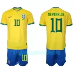 Camisola Brasil Neymar Jr 10 Criança Equipamento 1ª Mundial 2022