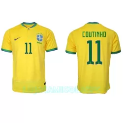 Camisola Brasil Philippe Coutinho 11 Homem Equipamento 1ª Mundial 2022 Camisola Brasil Philippe Coutinho 11 Homem Equipamento 1ª Mundial 2022
