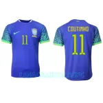 Camisola Brasil Philippe Coutinho 11 Homem Equipamento 2ª Mundial 2022
