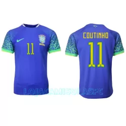 Camisola Brasil Philippe Coutinho 11 Homem Equipamento 2ª Mundial 2022 Camisola Brasil Philippe Coutinho 11 Homem Equipamento 2ª Mundial 2022