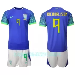 Camisola Brasil Richarlison 9 Criança Equipamento 2ª Mundial 2022
