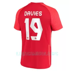 Camisola Canadá Alphonso Davies 19 Homem Equipamento 1ª Mundial 2022 Camisola Canadá Alphonso Davies 19 Homem Equipamento 1ª Mundial 2022