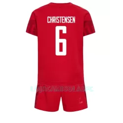 Camisola Dinamarca Andreas Christensen 6 Criança Equipamento 1ª Mundial 2022