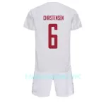 Camisola Dinamarca Andreas Christensen 6 Criança Equipamento 2ª Mundial 2022