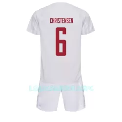 Camisola Dinamarca Andreas Christensen 6 Criança Equipamento 2ª Mundial 2022