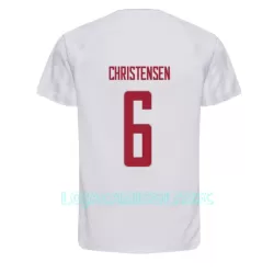 Camisola Dinamarca Andreas Christensen 6 Homem Equipamento 2ª Mundial 2022 Camisola Dinamarca Andreas Christensen 6 Homem Equipamento 2ª Mundial 2022