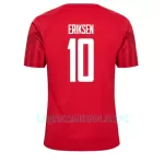 Camisola Dinamarca Christian Eriksen 10 Homem Equipamento 1ª Mundial 2022