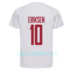 Camisola Dinamarca Christian Eriksen 10 Homem Equipamento 2ª Mundial 2022 Camisola Dinamarca Christian Eriksen 10 Homem Equipamento 2ª Mundial 2022