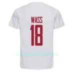 Camisola Dinamarca Daniel Wass 18 Homem Equipamento 2ª Mundial 2022