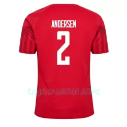 Camisola Dinamarca Joachim Andersen 2 Homem Equipamento 1ª Mundial 2022 Camisola Dinamarca Joachim Andersen 2 Homem Equipamento 1ª Mundial 2022