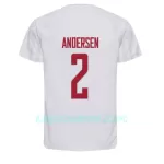 Camisola Dinamarca Joachim Andersen 2 Homem Equipamento 2ª Mundial 2022