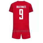 Camisola Dinamarca Martin Braithwaite 9 Criança Equipamento 1ª Mundial 2022