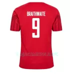 Camisola Dinamarca Martin Braithwaite 9 Homem Equipamento 1ª Mundial 2022