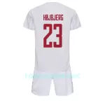 Camisola Dinamarca Pierre-Emile Hojbjerg 23 Criança Equipamento 2ª Mundial 2022