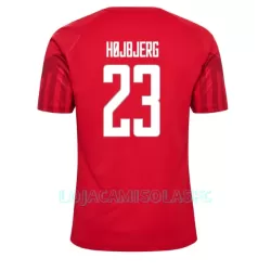 Camisola Dinamarca Pierre-Emile Hojbjerg 23 Homem Equipamento 1ª Mundial 2022 Camisola Dinamarca Pierre-Emile Hojbjerg 23 Homem Equipamento 1ª Mundial 2022