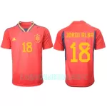 Camisola Espanha Jordi Alba 18 Homem Equipamento 1ª Mundial 2022