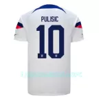 Camisola EUA Christian Pulisic 10 Homem Equipamento 1ª Mundial 2022