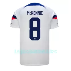 Camisola EUA Weston McKennie 8 Homem Equipamento 1ª Mundial 2022 Camisola EUA Weston McKennie 8 Homem Equipamento 1ª Mundial 2022