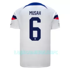 Camisola EUA Yunus MEUAh 6 Homem Equipamento 1ª Mundial 2022 Camisola EUA Yunus MEUAh 6 Homem Equipamento 1ª Mundial 2022