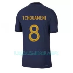 Camisola França Aurelien Tchouaméni 8 Homem Equipamento 1ª Mundial 2022 Camisola França Aurelien Tchouaméni 8 Homem Equipamento 1ª Mundial 2022