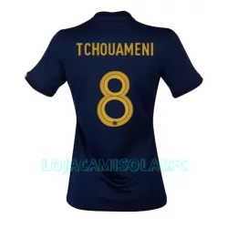 Camisola França Aurelien Tchouaméni 8 Mulher Equipamento 1ª Mundial 2022 Camisola França Aurelien Tchouaméni 8 Mulher Equipamento 1ª Mundial 2022