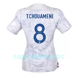 Camisola França Aurelien Tchouaméni 8 Mulher Equipamento 2ª Mundial 2022 Camisola França Aurelien Tchouaméni 8 Mulher Equipamento 2ª Mundial 2022