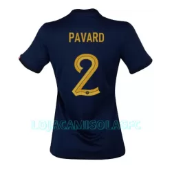 Camisola França Benjamin Pavard 2 Mulher Equipamento 1ª Mundial 2022 Camisola França Benjamin Pavard 2 Mulher Equipamento 1ª Mundial 2022