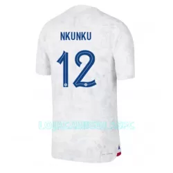 Camisola França Christopher Nkunku 12 Homem Equipamento 2ª Mundial 2022 Camisola França Christopher Nkunku 12 Homem Equipamento 2ª Mundial 2022