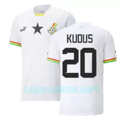 Camisola Gana Mohammed Kudus 20 Homem Equipamento 1ª Mundial 2022 Camisola Gana Mohammed Kudus 20 Homem Equipamento 1ª Mundial 2022