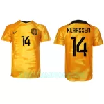 Camisola Holanda Davy Klaassen 14 Homem Equipamento 1ª Mundial 2022